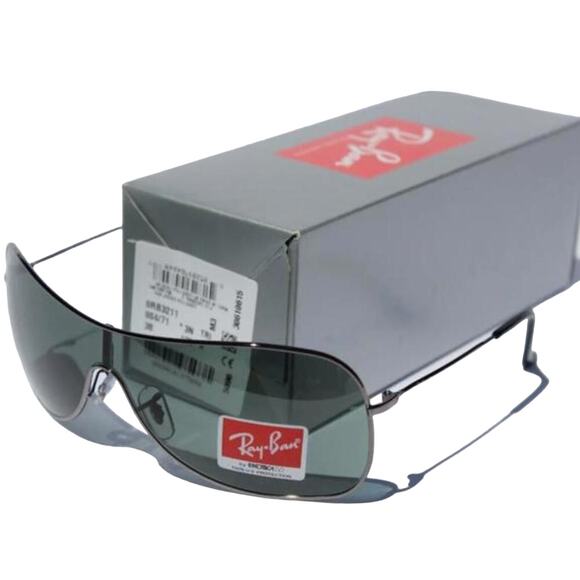 NIB Ray-Ban Highstreet Gunmetal UV Protection Shield Style Sunglasses (RBXX050) - Picture 6 of 9